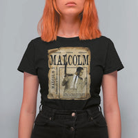 Malcolm X Historical Newspaper T Shirt For Women Stumbling Is Not Falling Black History TS12