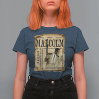 Malcolm X Historical Newspaper T Shirt For Women Stumbling Is Not Falling Black History TS12