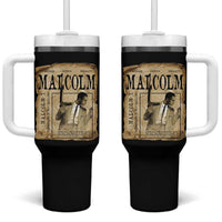 Malcolm X Historical Newspaper Tumbler With Handle Stumbling Is Not Falling Black History TS12