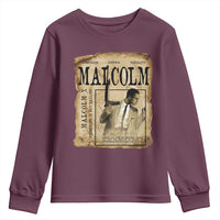 Malcolm X Historical Newspaper Youth Sweatshirt Stumbling Is Not Falling Black History TS12