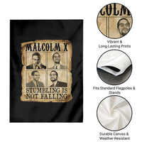 Malcolm X Garden Flag Stumbling Is Not Falling Historical Poster TS12