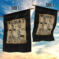 Malcolm X Garden Flag Stumbling Is Not Falling Historical Poster TS12