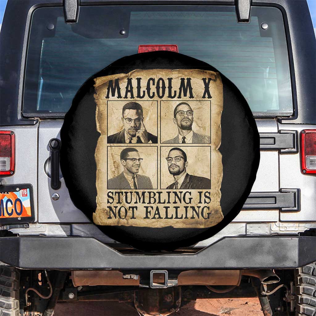 Malcolm X Spare Tire Cover Stumbling Is Not Falling Historical Poster TS12