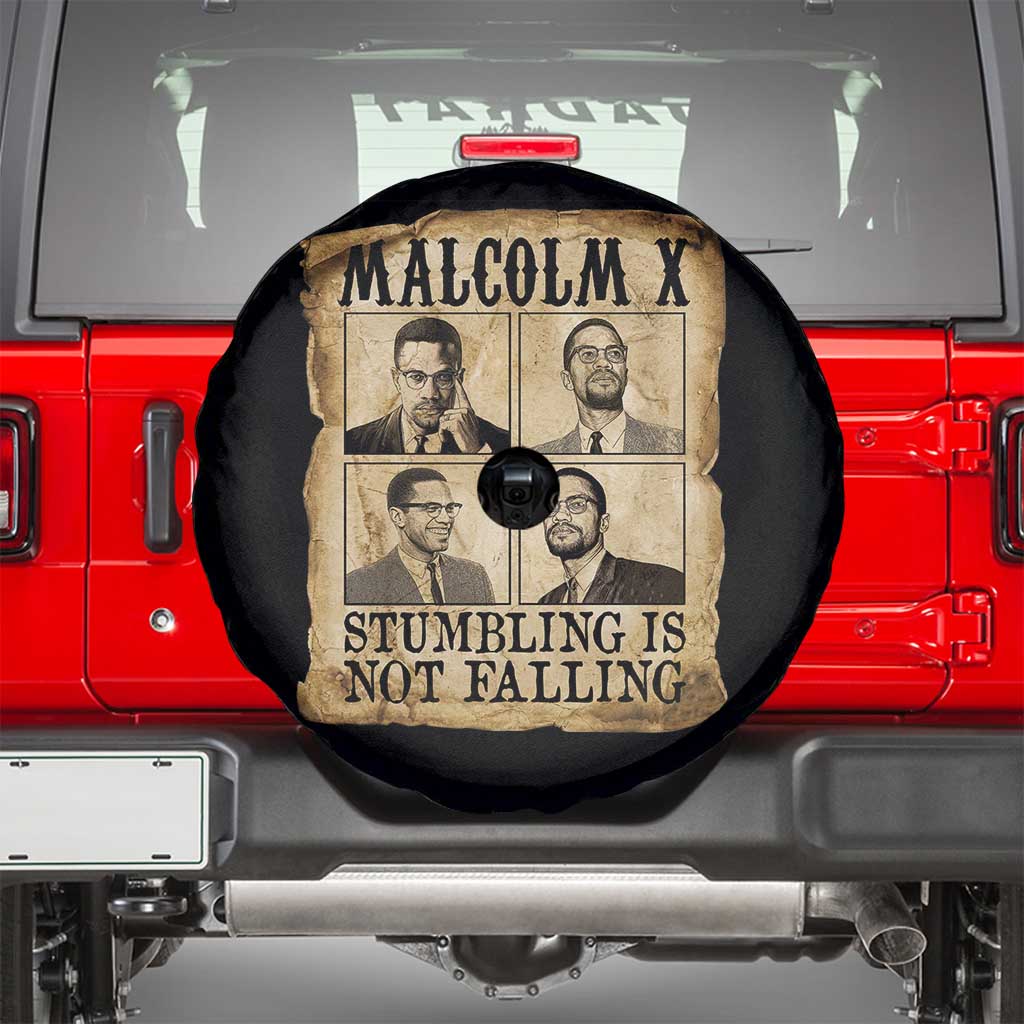 Malcolm X Spare Tire Cover Stumbling Is Not Falling Historical Poster TS12