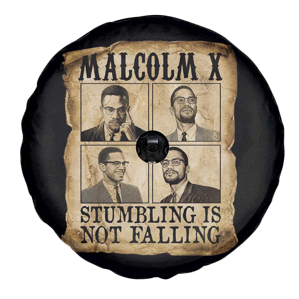 Malcolm X Spare Tire Cover Stumbling Is Not Falling Historical Poster TS12