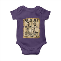 Malcolm X Baby Onesie Stumbling Is Not Falling Historical Poster TS12