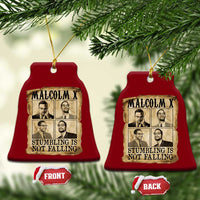 Malcolm X Ceramic Ornament Stumbling Is Not Falling Historical Poster TS12