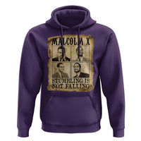 Malcolm X Hoodie Stumbling Is Not Falling Historical Poster TS12