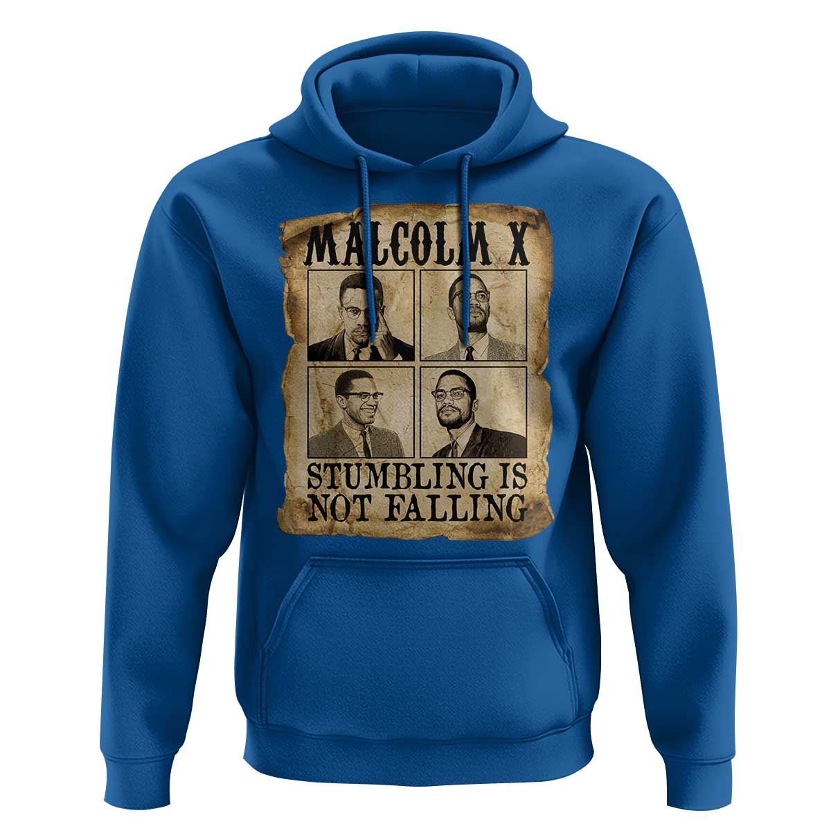 Malcolm X Hoodie Stumbling Is Not Falling Historical Poster TS12