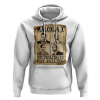 Malcolm X Hoodie Stumbling Is Not Falling Historical Poster TS12