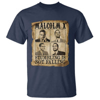 Malcolm X T Shirt Stumbling Is Not Falling Historical Poster TS12