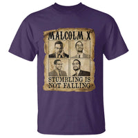 Malcolm X T Shirt Stumbling Is Not Falling Historical Poster TS12