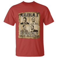 Malcolm X T Shirt Stumbling Is Not Falling Historical Poster TS12