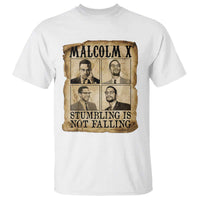 Malcolm X T Shirt Stumbling Is Not Falling Historical Poster TS12