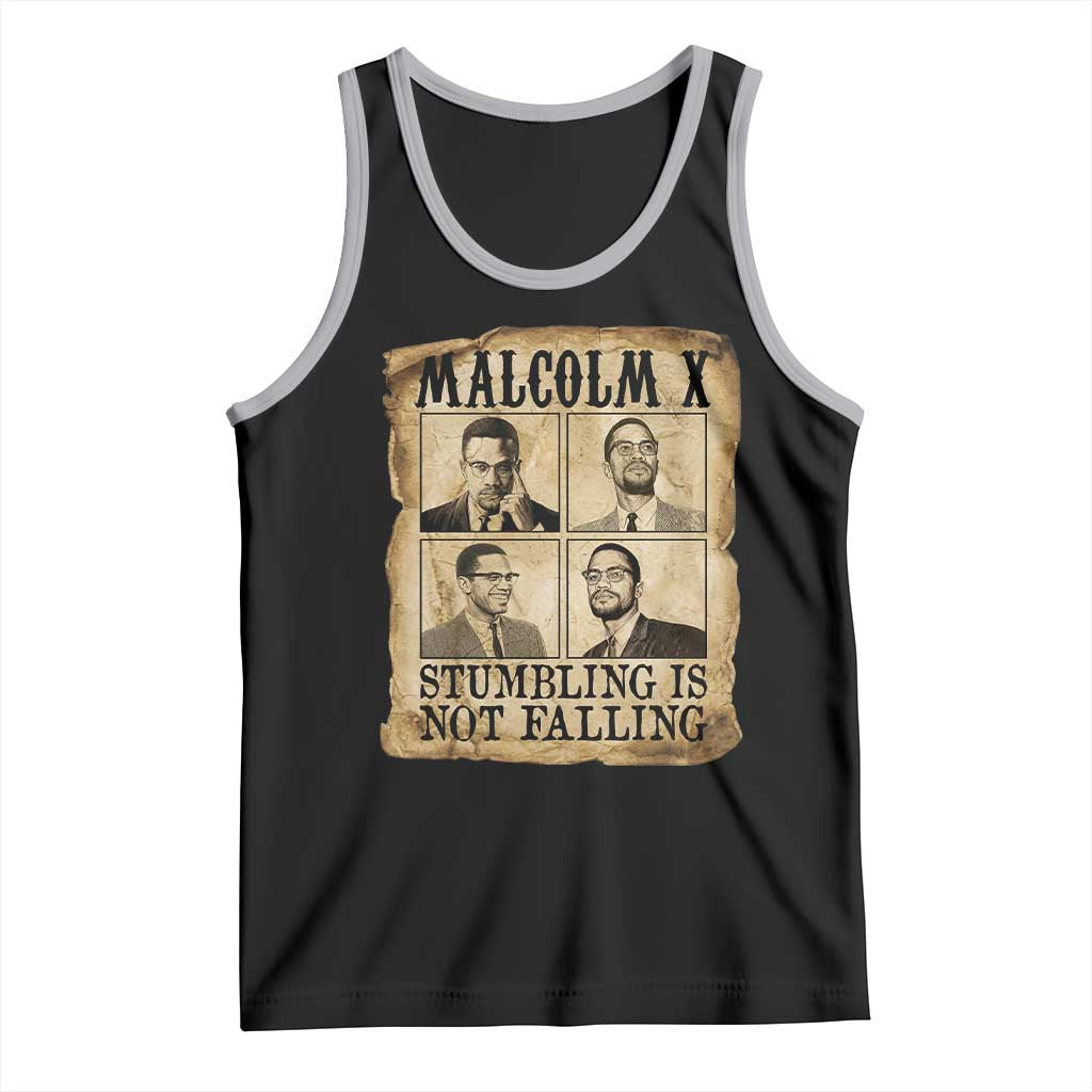 Malcolm X Tank Top Stumbling Is Not Falling Historical Poster TS12