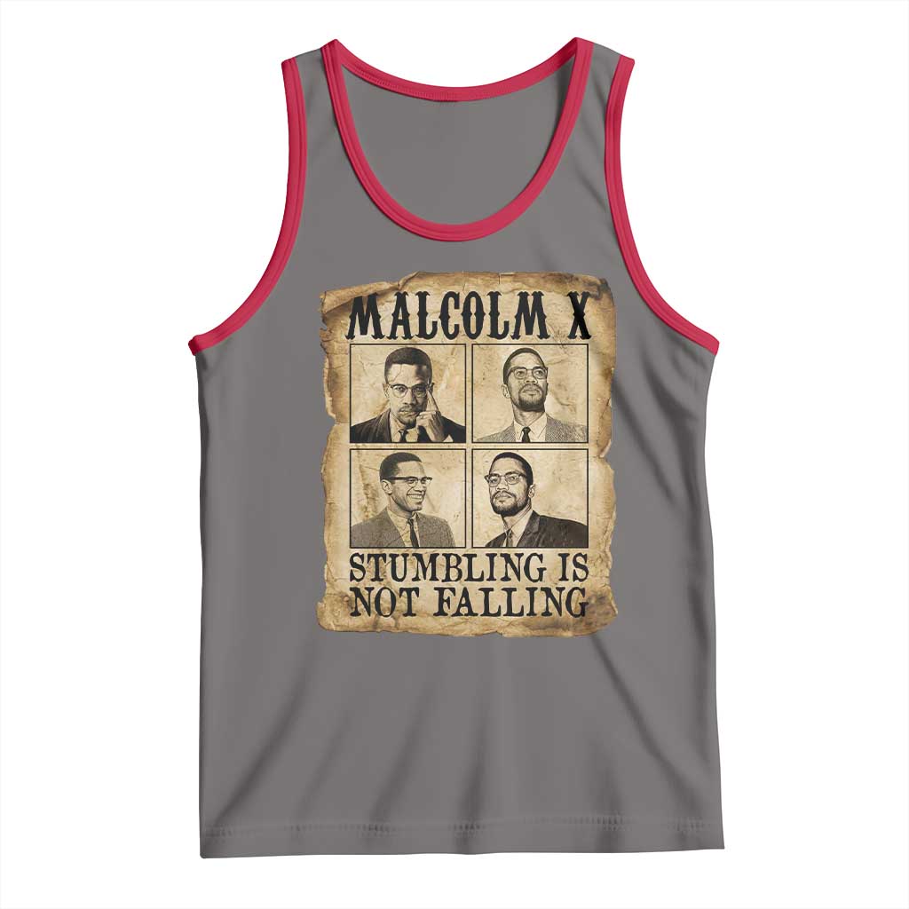 Malcolm X Tank Top Stumbling Is Not Falling Historical Poster TS12