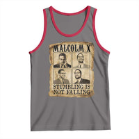 Malcolm X Tank Top Stumbling Is Not Falling Historical Poster TS12