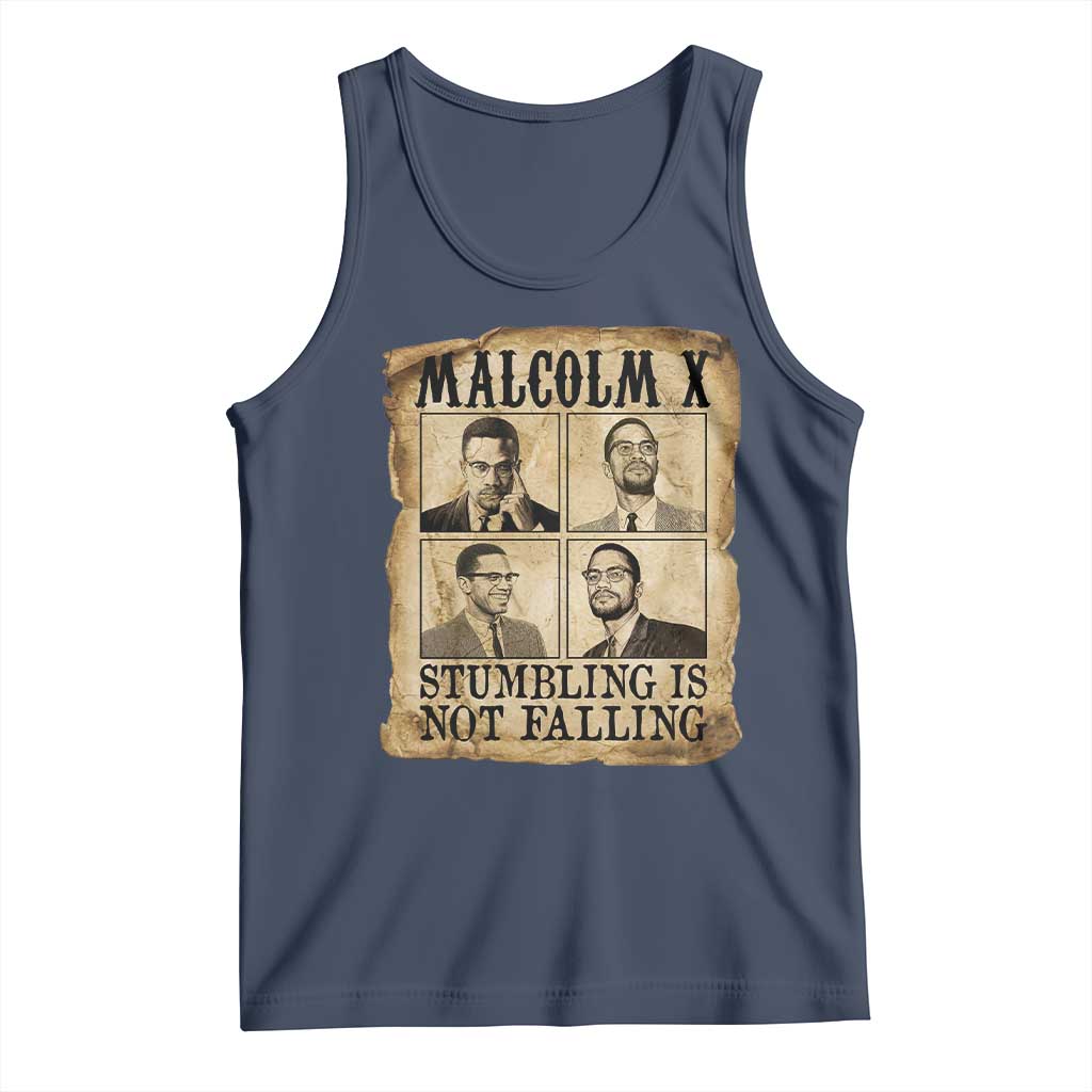 Malcolm X Tank Top Stumbling Is Not Falling Historical Poster TS12