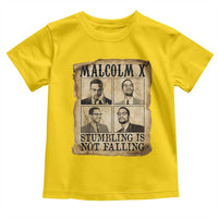 Malcolm X Toddler T Shirt Stumbling Is Not Falling Historical Poster TS12