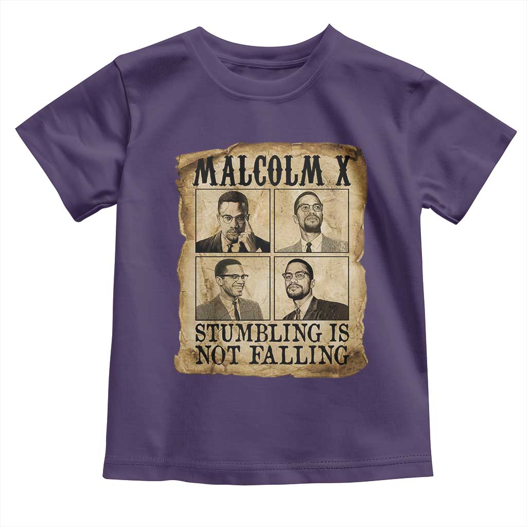 Malcolm X Toddler T Shirt Stumbling Is Not Falling Historical Poster TS12