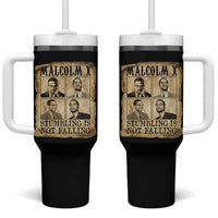 Malcolm X Tumbler With Handle Stumbling Is Not Falling Historical Poster TS12