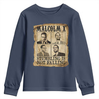 Malcolm X Youth Sweatshirt Stumbling Is Not Falling Historical Poster TS12