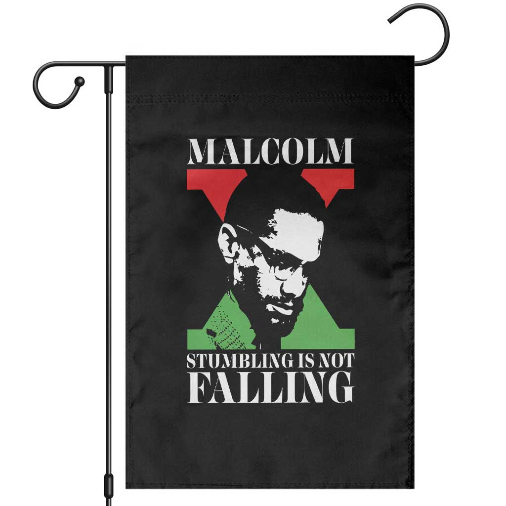 Malcolm X Garden Flag Stumbling Is Not Falling Black History Leader TS12