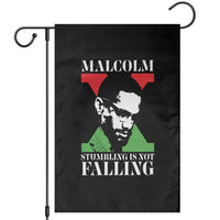 Malcolm X Garden Flag Stumbling Is Not Falling Black History Leader TS12