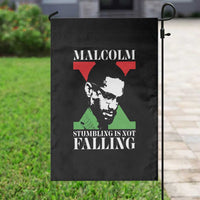 Malcolm X Garden Flag Stumbling Is Not Falling Black History Leader TS12