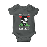 Malcolm X Baby Onesie Stumbling Is Not Falling Black History Leader TS12