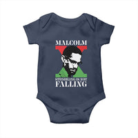Malcolm X Baby Onesie Stumbling Is Not Falling Black History Leader TS12