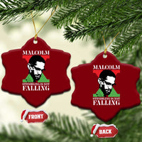 Malcolm X Ceramic Ornament Stumbling Is Not Falling Black History Leader TS12
