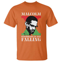 Malcolm X T Shirt Stumbling Is Not Falling Black History Leader TS12
