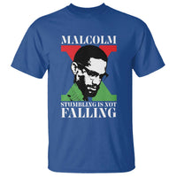 Malcolm X T Shirt Stumbling Is Not Falling Black History Leader TS12