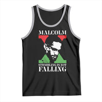 Malcolm X Tank Top Stumbling Is Not Falling Black History Leader TS12