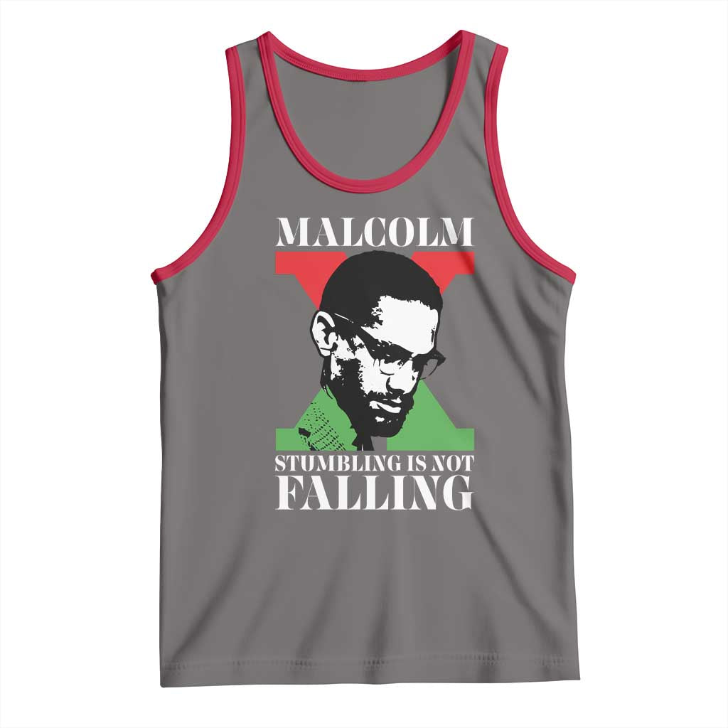 Malcolm X Tank Top Stumbling Is Not Falling Black History Leader TS12