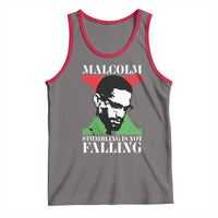 Malcolm X Tank Top Stumbling Is Not Falling Black History Leader TS12