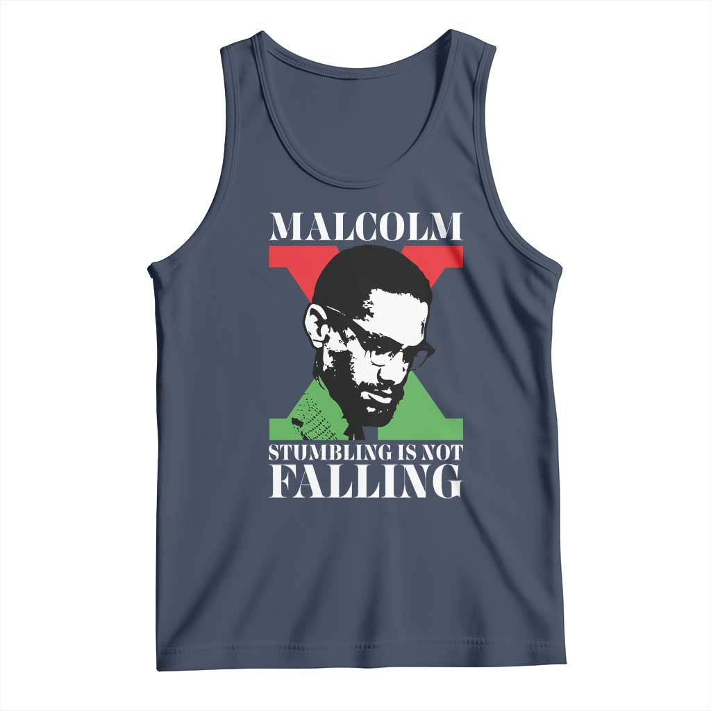 Malcolm X Tank Top Stumbling Is Not Falling Black History Leader TS12