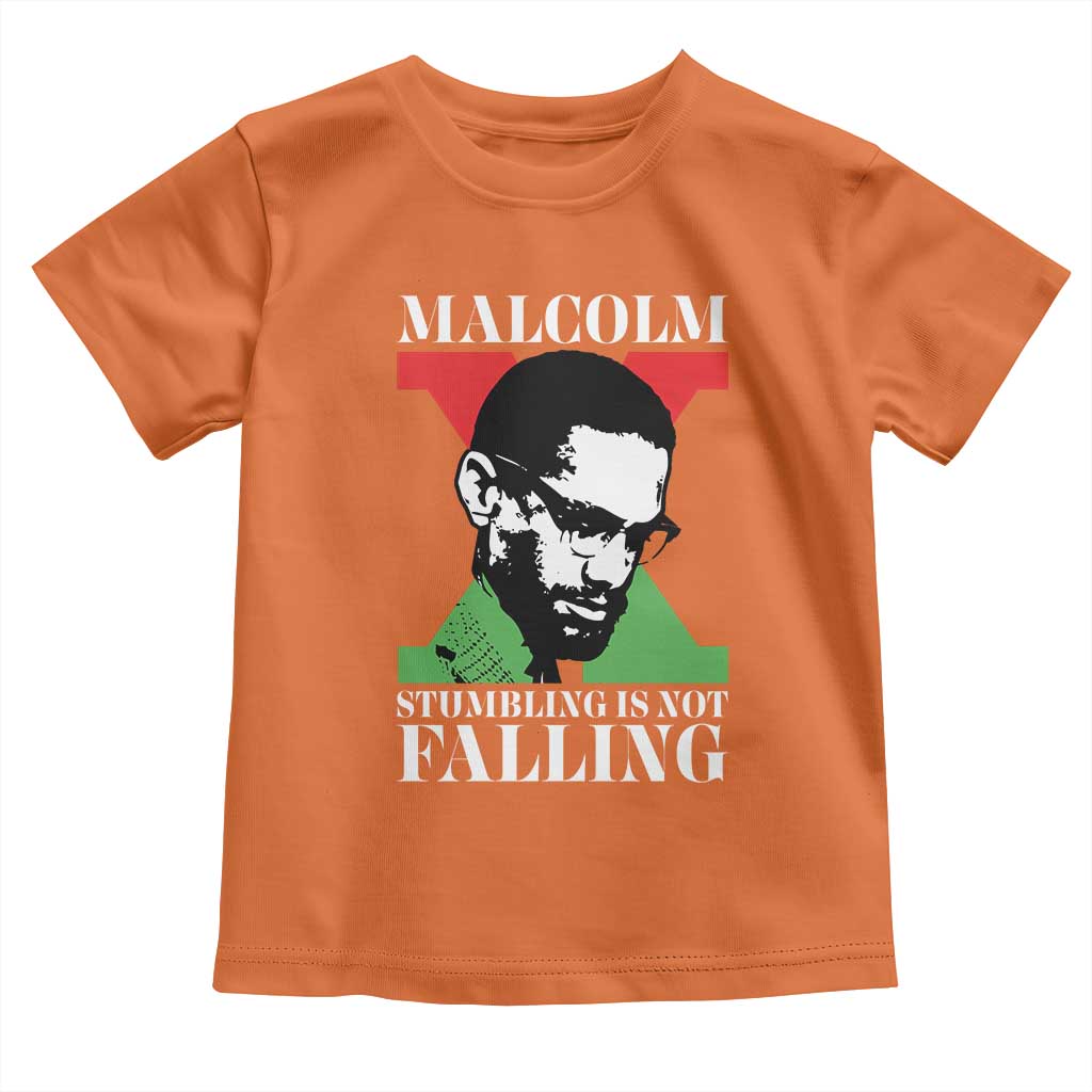 Malcolm X Toddler T Shirt Stumbling Is Not Falling Black History Leader TS12