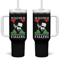 Malcolm X Tumbler With Handle Stumbling Is Not Falling Black History Leader TS12