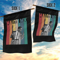 Malcolm X Garden Flag Retro Portrait Black Empowerment Heritage Gift - Wonder Print Shop