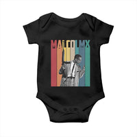 Malcolm X Baby Onesie Retro Portrait Black Empowerment Heritage Gift - Wonder Print Shop