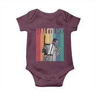 Malcolm X Baby Onesie Retro Portrait Black Empowerment Heritage Gift - Wonder Print Shop