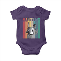 Malcolm X Baby Onesie Retro Portrait Black Empowerment Heritage Gift - Wonder Print Shop
