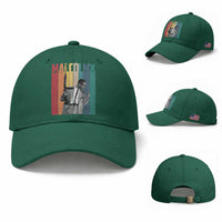 Malcolm X Baseball Cap Retro Portrait Black Empowerment Heritage Gift