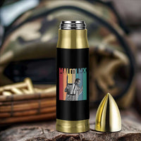 Malcolm X Bullet Tumbler Retro Portrait Black Empowerment Heritage Gift - Wonder Print Shop