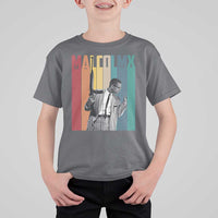 Malcolm X T Shirt For Kid Retro Portrait Black Empowerment Heritage Gift - Wonder Print Shop