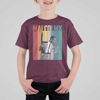 Malcolm X T Shirt For Kid Retro Portrait Black Empowerment Heritage Gift - Wonder Print Shop