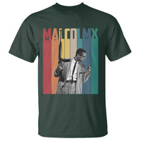 Malcolm X T Shirt Retro Portrait Black Empowerment Heritage Gift - Wonder Print Shop