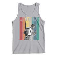 Malcolm X Tank Top Retro Portrait Black Empowerment Heritage Gift - Wonder Print Shop